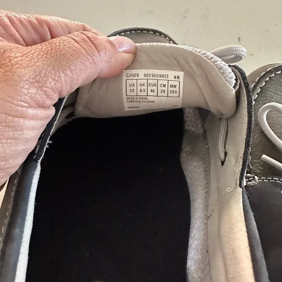 Dunham Charcoal Leather Men's Shoes size 10 - Picture 6 of 8